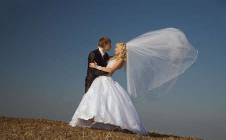 Day of wedding for in love the happiest day in a lifeの写真素材