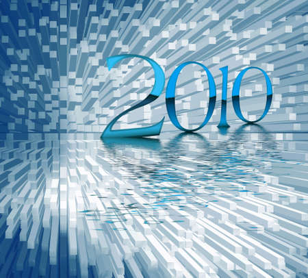 Symbolical reminder on approach of new yearの写真素材