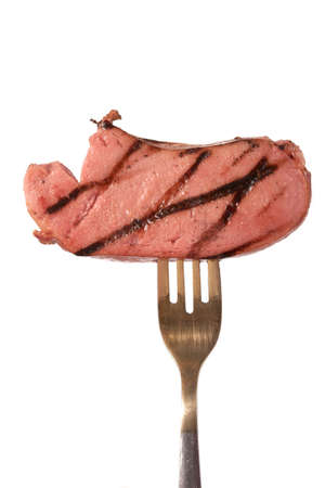 Hot  fried sausage on a grill, ready to the use.の写真素材