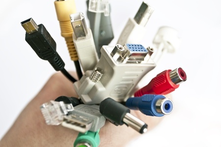 Dial-up of adapters with wires for the computer
