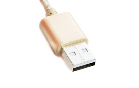 Universal Serial Bus brown color on a white background