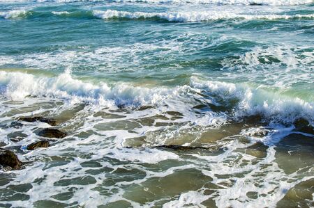 Texture - sea waves during a storm in the daytime