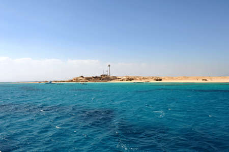 AL-MAHMYA ISLAND, EGYPT - OCTOBER 17, 2013: Al-Mahmya is a National Park with paradise beach and big tourist attraction of Egyptのeditorial素材