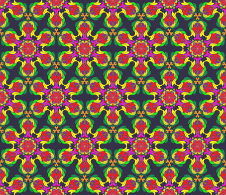 Seamless pattern in arabic or indian style. Arabesque mandala indian motif retro vintage