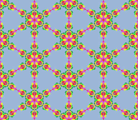 Seamless pattern in arabic or indian style. Arabesque mandala indian motif retro vintageのイラスト素材