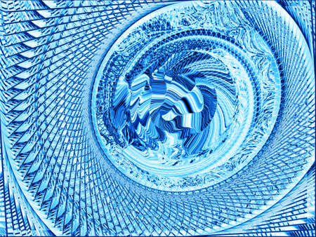 Abstract background in shades of ice. From white to deep blue, intersecting stripes intertwine into...