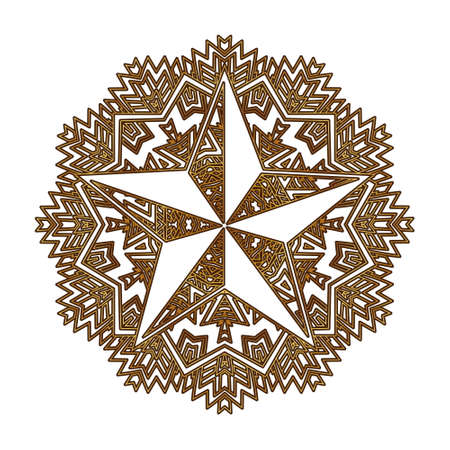 Signs inscribed in geometric mandala or arabesque. You can create stunning foiled, sketched, embossed or engraved projects for yourself, as a personalized gift or to sell to your customersのイラスト素材