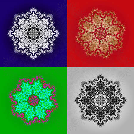 The figure is like a monogram in the form of a mandala. You can create stunning foiled, sketched, embossed or engraved projects for yourself, as a personalized gift or to sell to your customersのイラスト素材