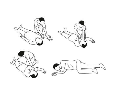 First aid tutorialのイラスト素材