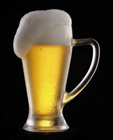 Close up shot of a cup of beer  の写真素材
