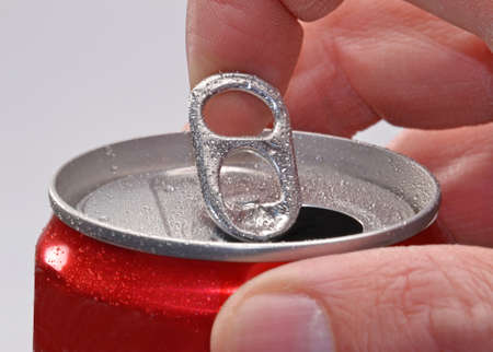 Opening a can of soda