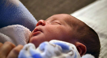 Little baby closeup detail.の写真素材