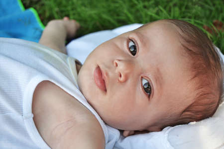 Adorable cute little boyの写真素材