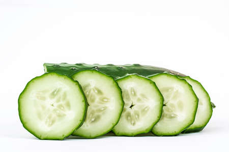 slices of vegetableの写真素材