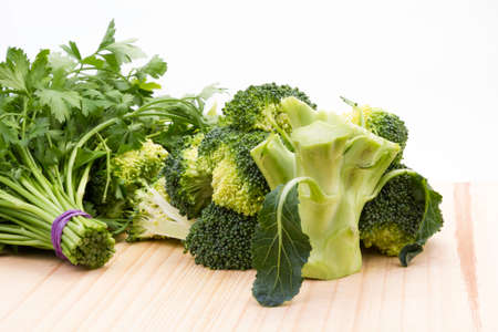 fresh broccoliniの写真素材