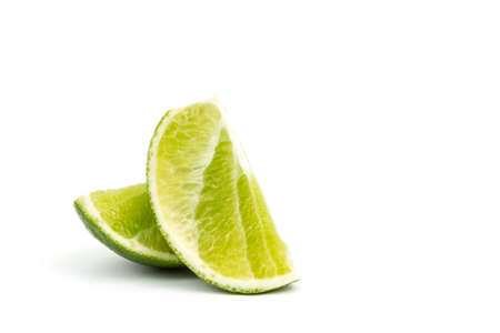 lime on white isolatedの写真素材