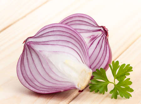 halved onionの写真素材