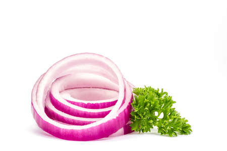 onion rings and parleyの写真素材