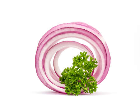 fresh onion ringsの写真素材