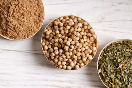 coriander seedsの写真素材