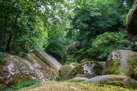 The chaos of Huelgoat in Finistere in Brittany - Franceの写真素材