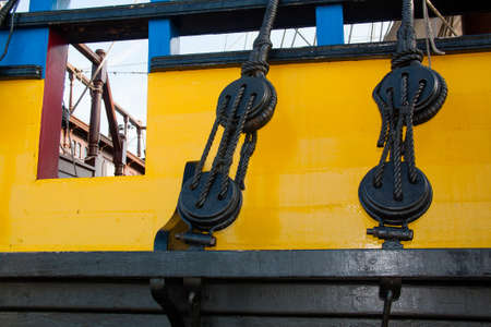 Seamanship old rig in Saint Malo in Brittany Ile et Vilaine - Franceの写真素材