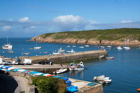 The port of Conquet  - Finistere in Brittany - Franceの写真素材