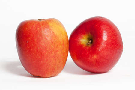 Apple variety Jazz on white backgroundの写真素材