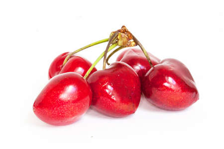 Cherries - Heart of Pigeon - on white background