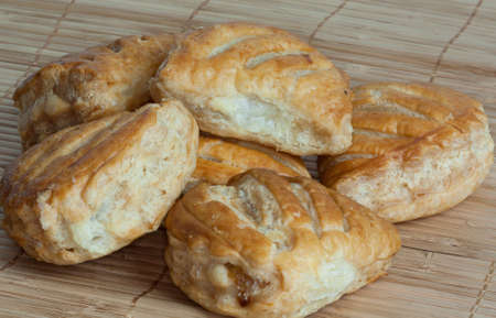 Cakes, apple pies in bulkの写真素材