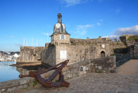 Between the city close Concarneau, Finistere, Brittanyの写真素材