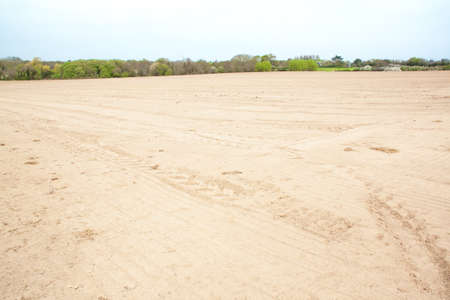 Plowing field in Brittany