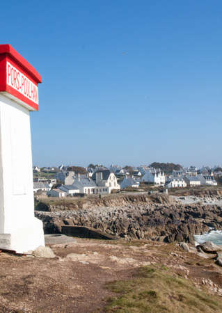 The small port of Pors Poulhan in the Finistere in Brittany - Franceの写真素材