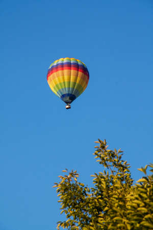 Hot air balloon flightの写真素材