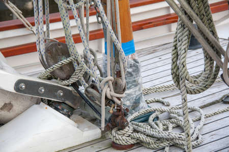 Old sailing ship in the port of Pont Aven, Finistre