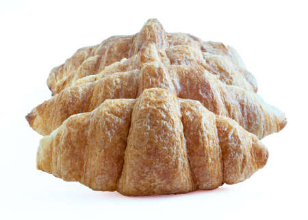 Croissants on a white background Onlineの写真素材