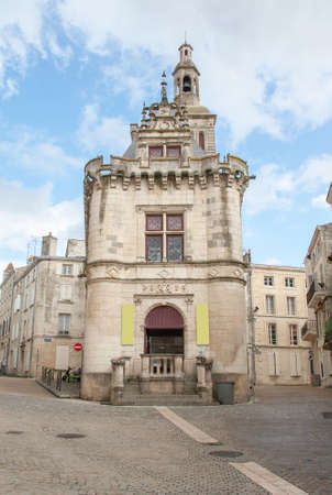 Niort, The Pillory, historical monument, Deux Sevres, Poitou Charentesの写真素材
