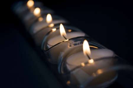 Glass Candle Holder