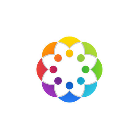team work , global connection people symbol icon vector design illustrationのイラスト素材