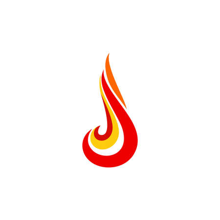 fire, flame, logo, modern flame logotype, hot fire symbol icon design vector illustrationのイラスト素材