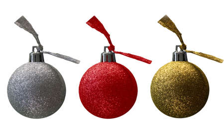Luxurious Christmas balls, christmas card or seperatlyの写真素材