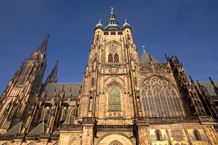 St Vitus church in Prague  Czech republic の写真素材