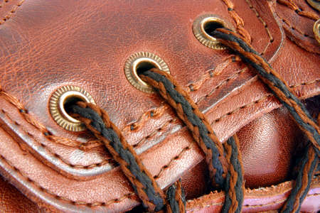 Brown winter shoe の写真素材