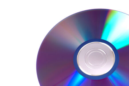 Cd-rom disk isolated on a white background の写真素材