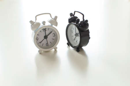 Alarm clock friends situationの写真素材