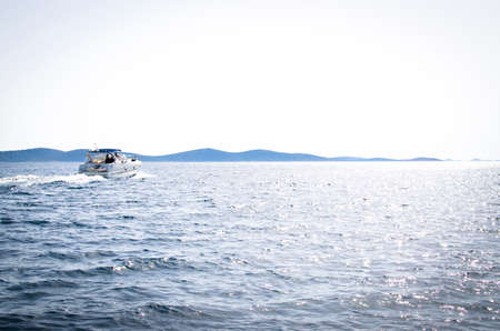 Open sea with sunny weatherの写真素材