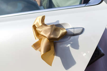 Wedding day gold decorationsの写真素材