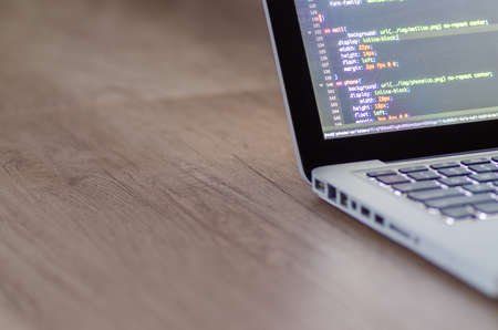 Office work with notebookの写真素材