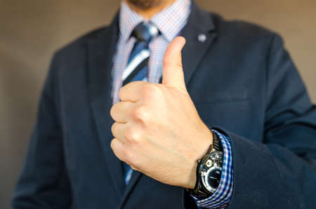 Business man in suit ready for meetingの写真素材