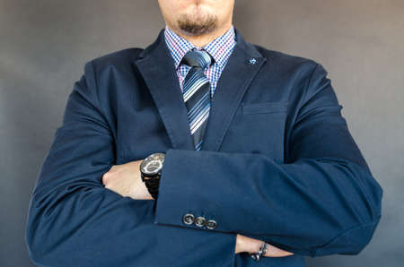 Business man in suit ready for meetingの写真素材